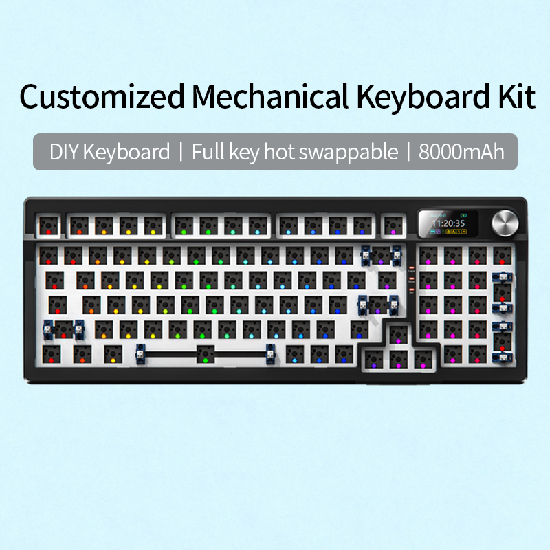 Keyboard Gaming Transparent - YINDIAOY95 Mechanical Keyboard KIT With Display