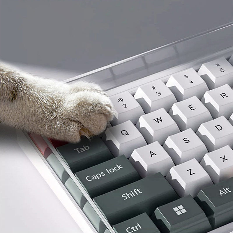 Keyboard Gaming Transparent - ★▲78/108 Keys Acrylic Transparent Dust-Proof Keyboard