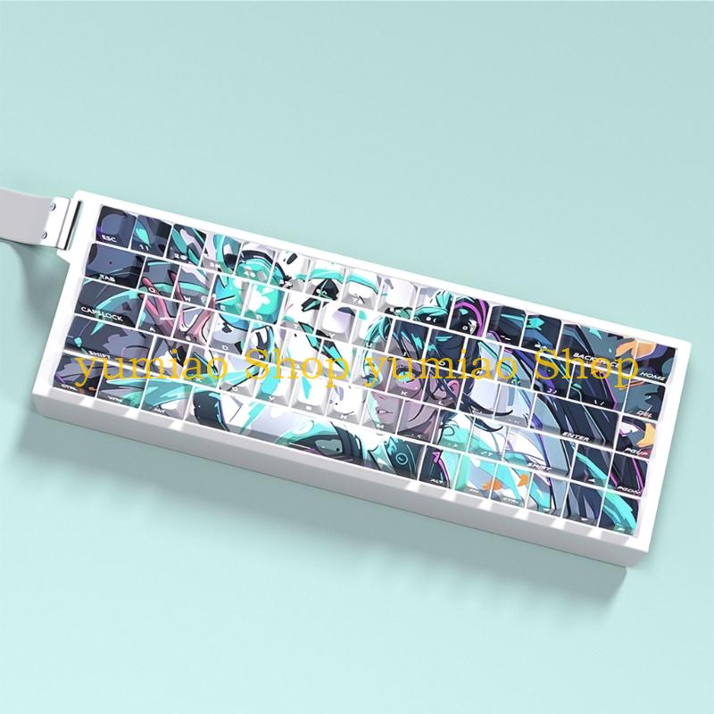 Gaming Keyboard Ergonomic - 587B Ergonomic Keycaps Mechanical Keyboards PBT