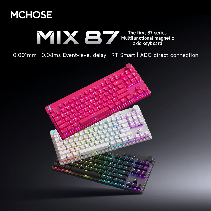 Keyboard Gaming Transparent - Mchose Mix87 Magnetic Swtich Keyboard Wired