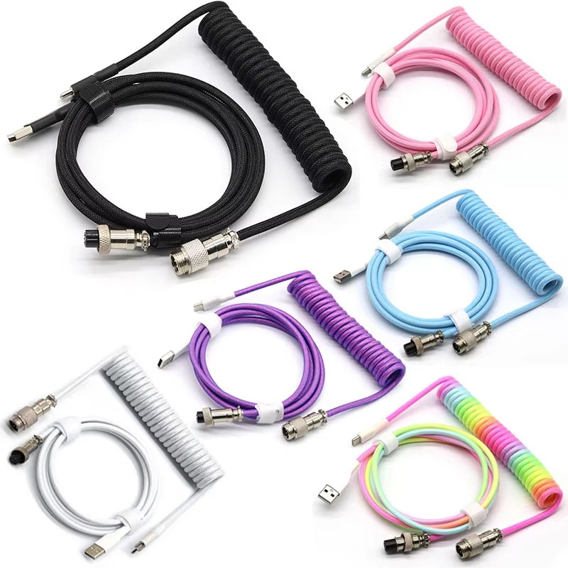 Coiled Usb Cable - USB Type C Mechanical Keyboard Coiled