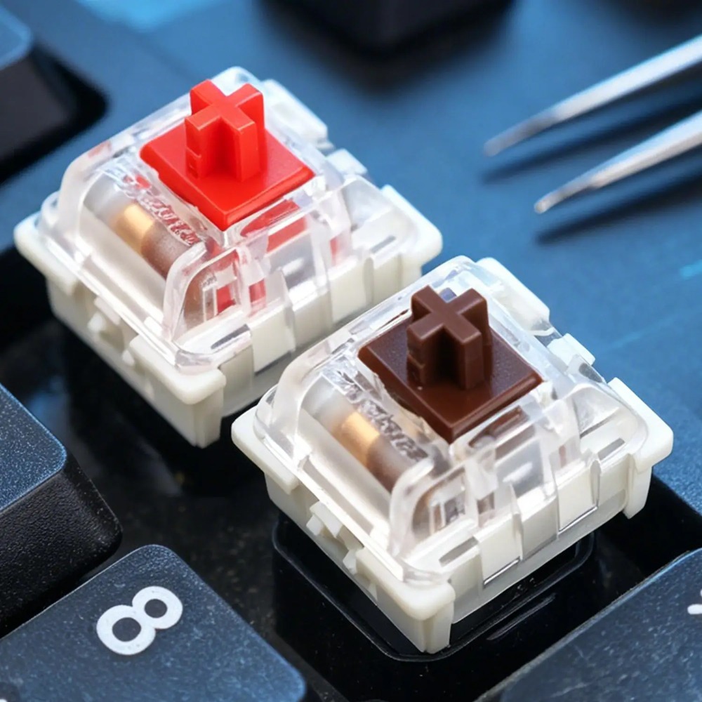 1-150Pcs 3 Pin DIY Mechanical  - Gaming Keyboard Blue Switches ulasan dan harga