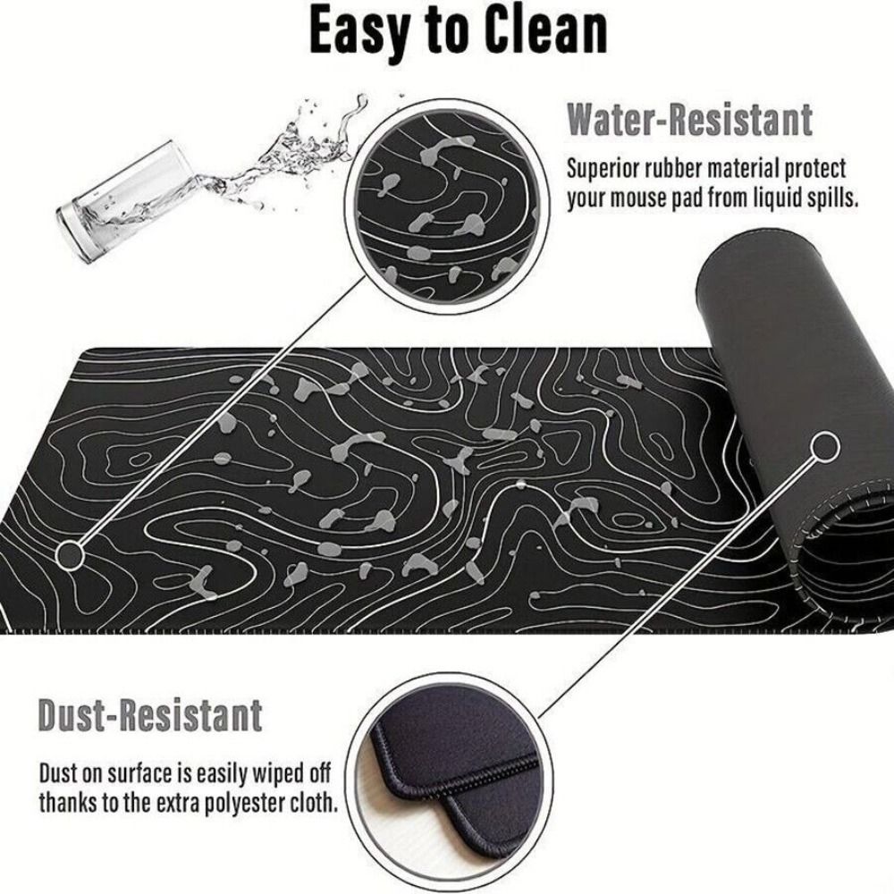 Professional Gaming Topographi - Gaming Keyboard And Mouse Pad ulasan dan harga