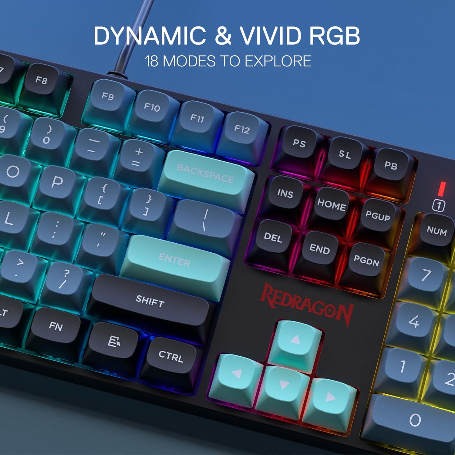 Redragon SE Wired RGB Gaming 1 - Gaming Keyboard Blue Switches ulasan dan harga
