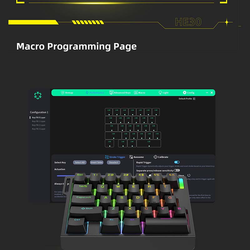 HE30 Mechanical Gaming Keyboar - Gaming Keyboard Mechanical ulasan dan harga
