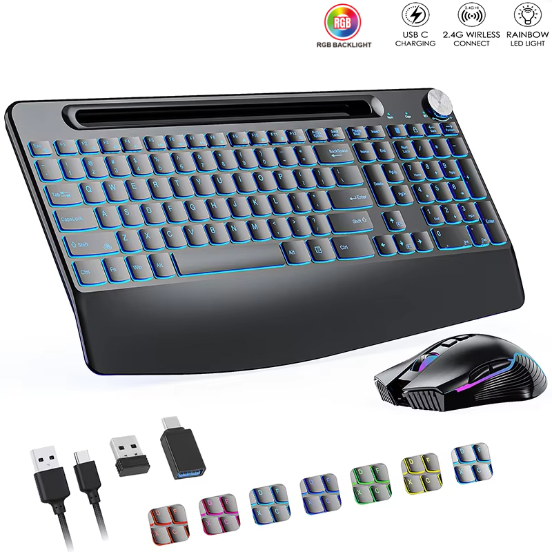 2.4G&Type-C Wireless Keyboard  - Gaming Keyboard Mouse Combo ulasan dan harga