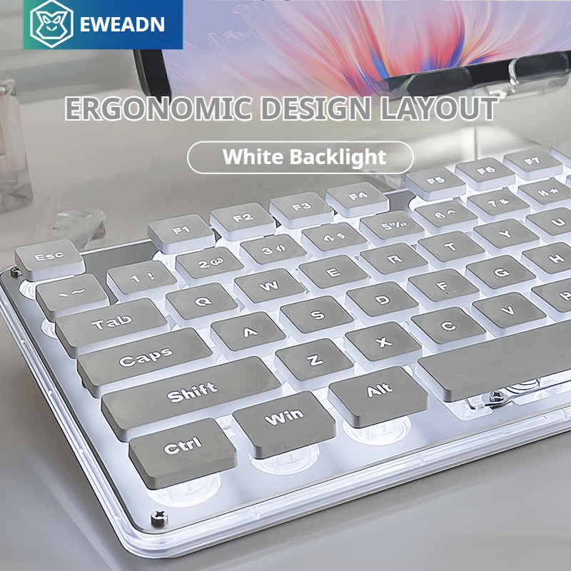 EWEADN V3 wireless Silent Offi - Gaming Keyboard Bluetooth ulasan dan harga