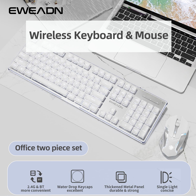 EWEADN V3 wireless Silent Offi - Gaming Keyboard Bluetooth ulasan dan harga