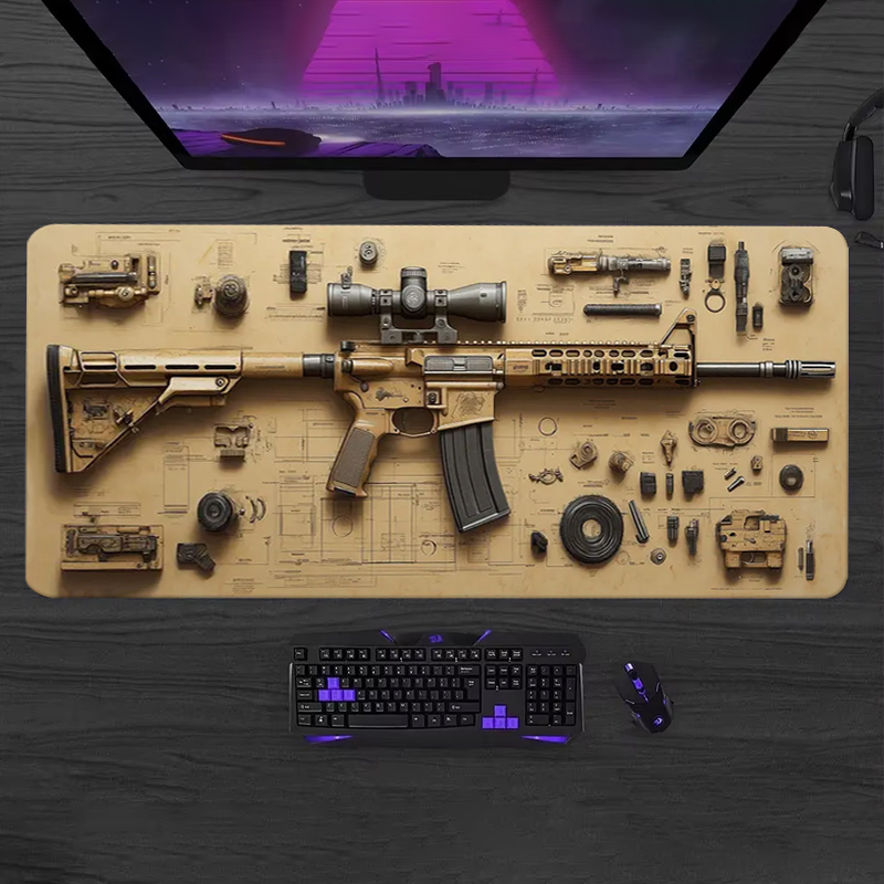 Parts Disassemble Soft Gaming  - Gaming Keyboard And Mouse Pad ulasan dan harga
