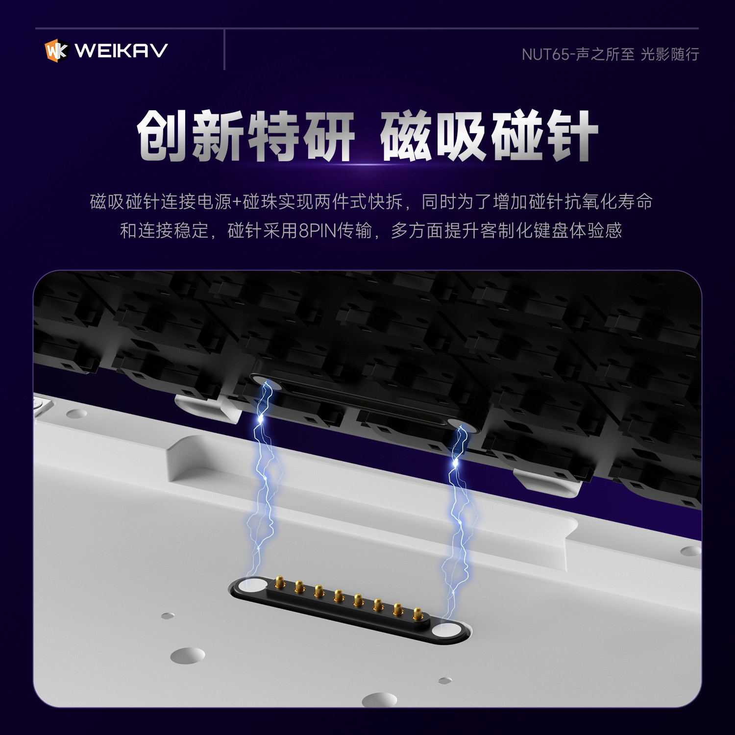 New Weikav Nut65 Aluminum Mech - Gaming Keyboard Bluetooth ulasan dan harga