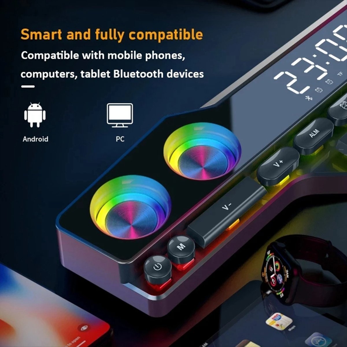 DTC5 V18 Dazzle Colour Speaker - Gaming Keyboard Bluetooth ulasan dan harga