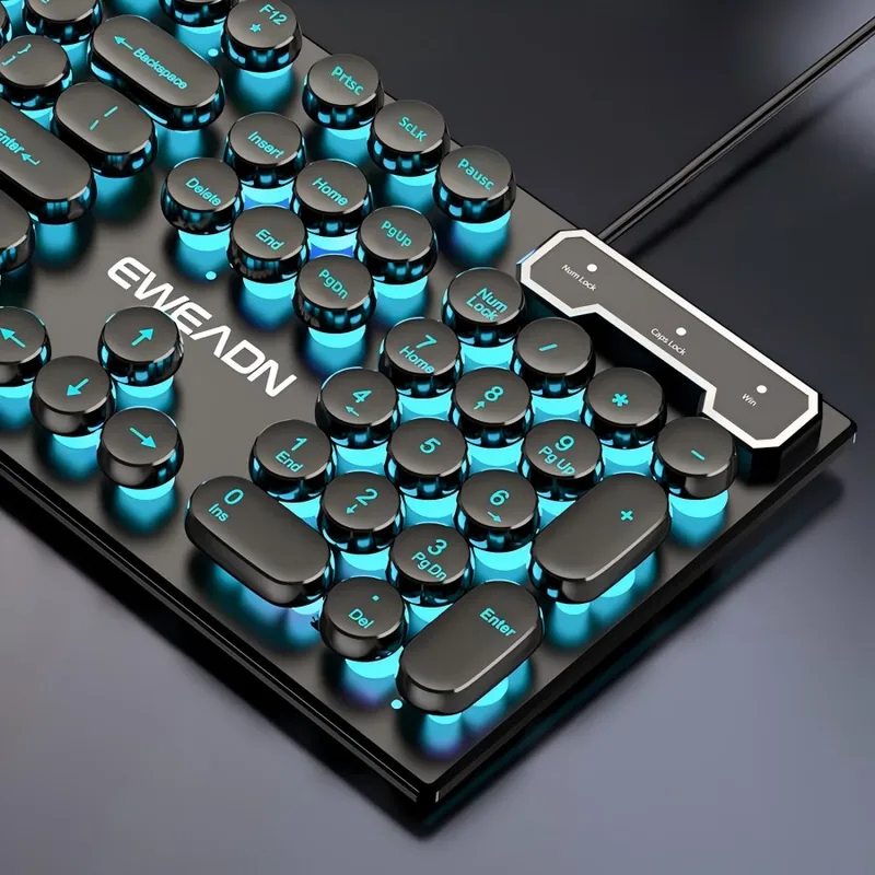 Retro Punk Mechanical Feel Key - Gaming Keyboard Mechanical ulasan dan harga