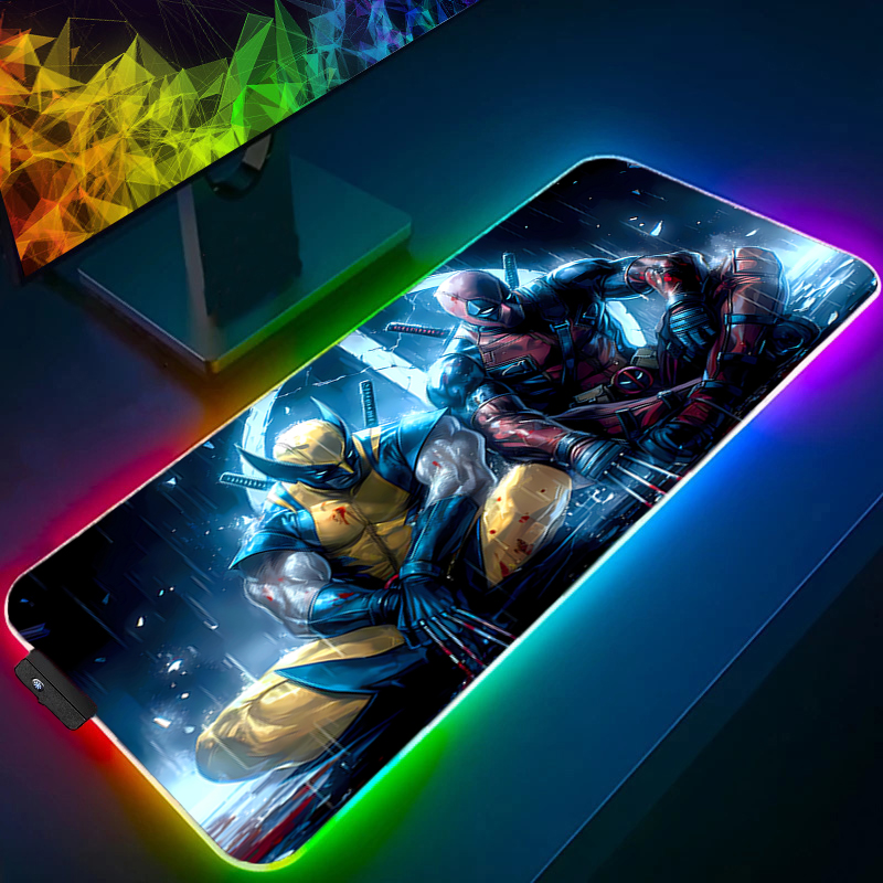 LED Mouse Pad Gaming Backlight - Gaming Keyboard En Mouse ulasan dan harga