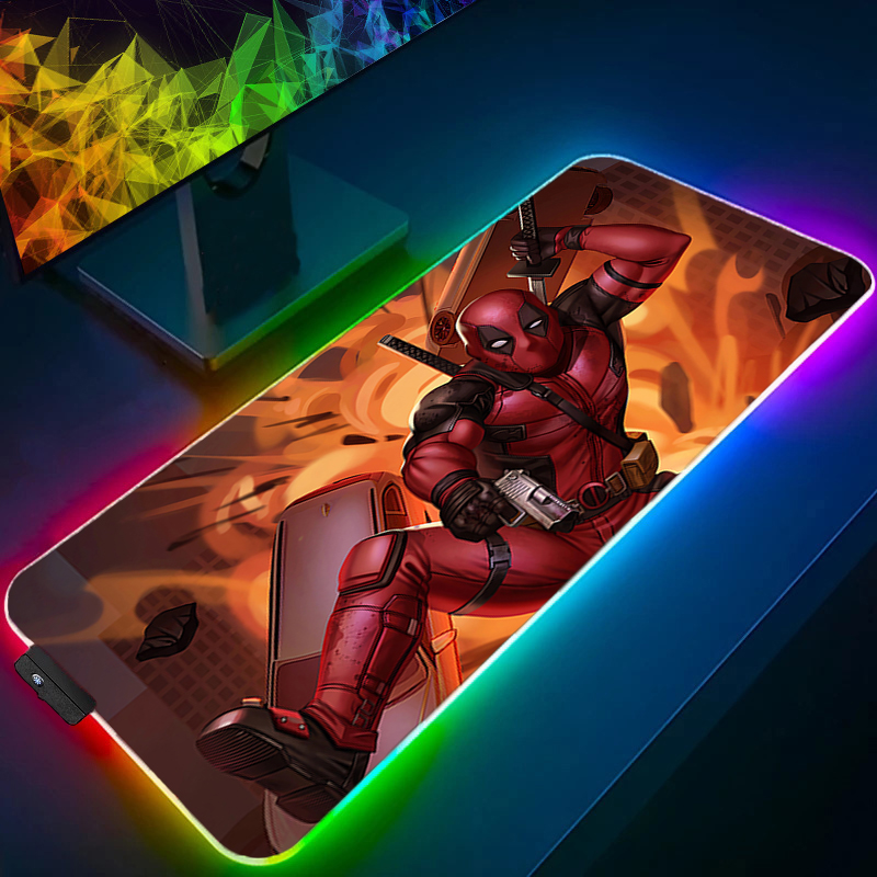 LED Mouse Pad Gaming Backlight - Gaming Keyboard En Mouse ulasan dan harga