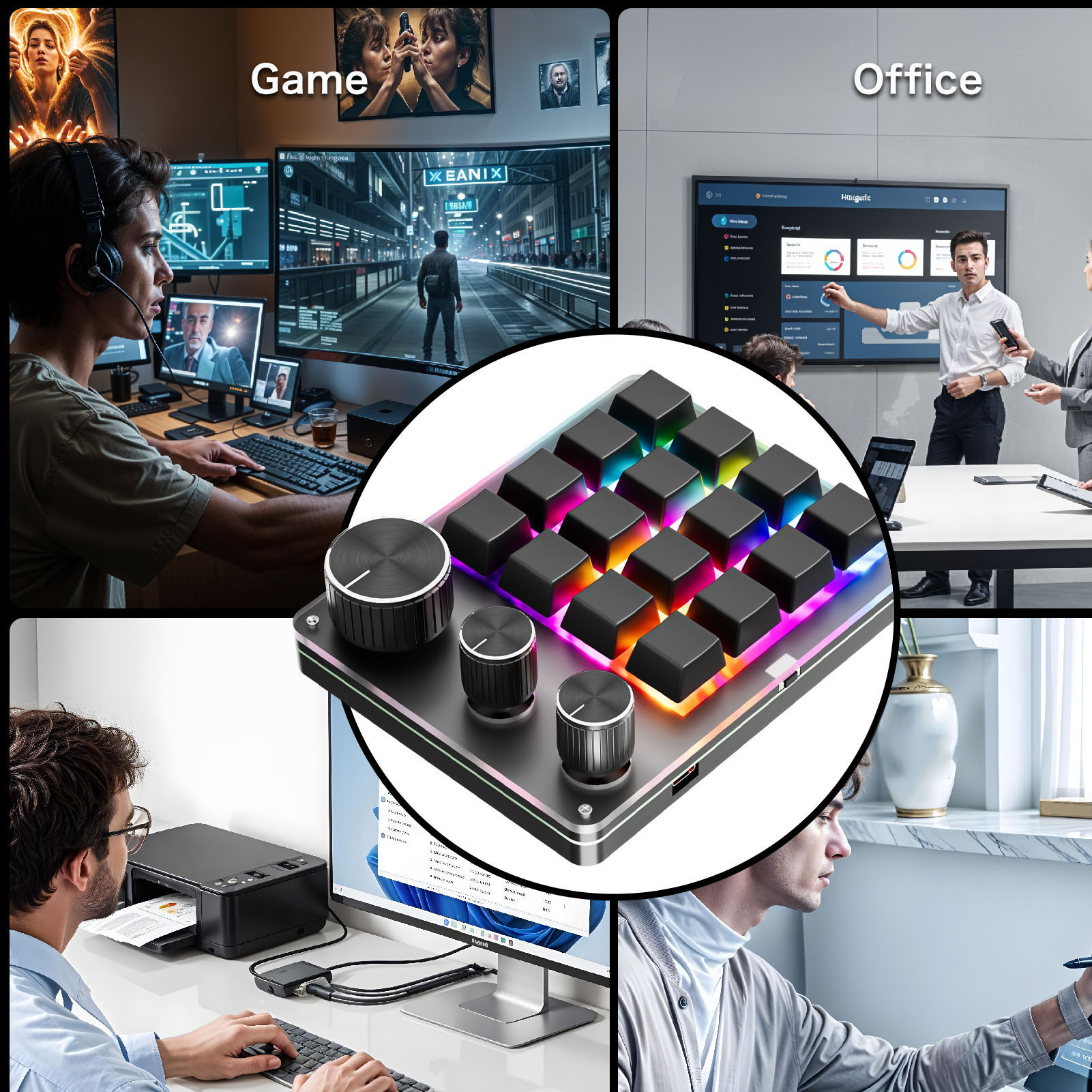 16 Keys 2.4G Customize Mechani - Gaming Keyboard Bluetooth ulasan dan harga