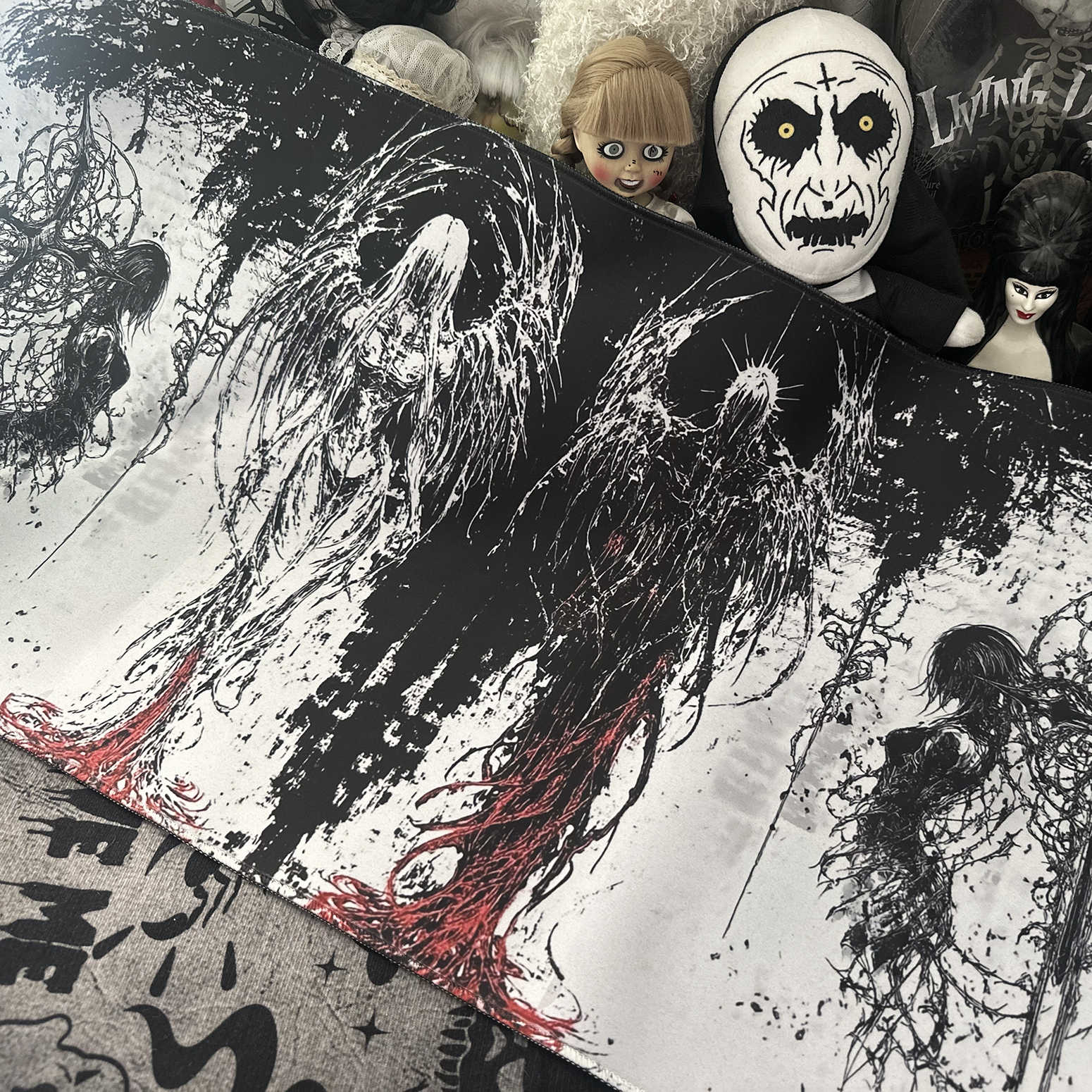 Dark Angel Art Design Large Si - Gaming Keyboard And Mouse Pad ulasan dan harga