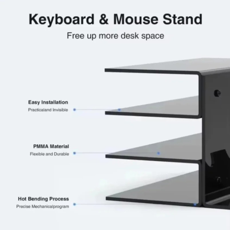 Keyboard Stand 3 Tier Acrylic  - Gaming Keyboard Ergonomic ulasan dan harga
