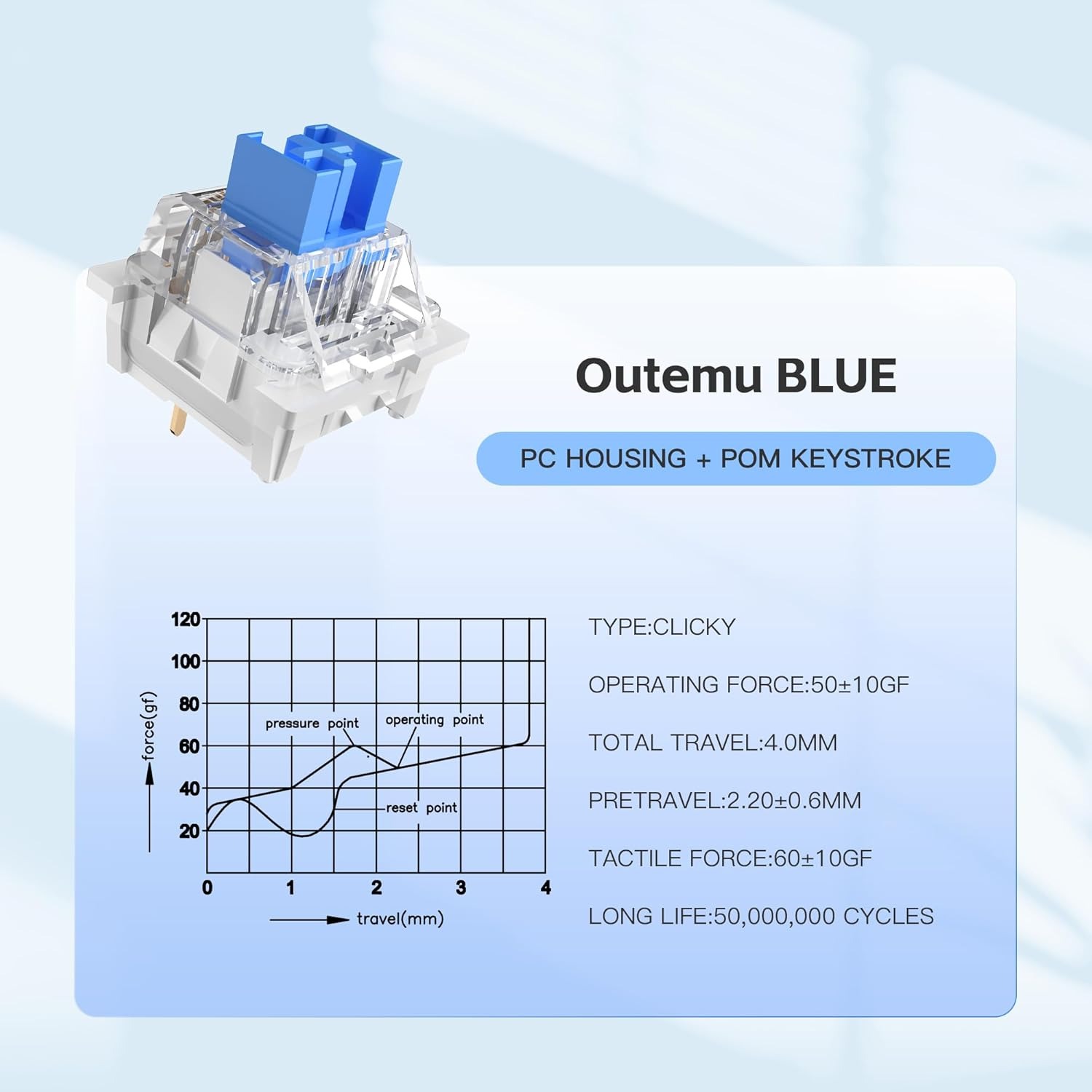 100 Practical Blue Switches, H - Gaming Keyboard Blue Switches ulasan dan harga