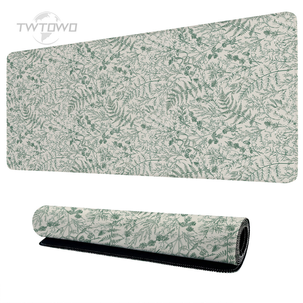 Mouse Pad Gaming Green Flower  - Gaming Keyboard Mouse Combo ulasan dan harga