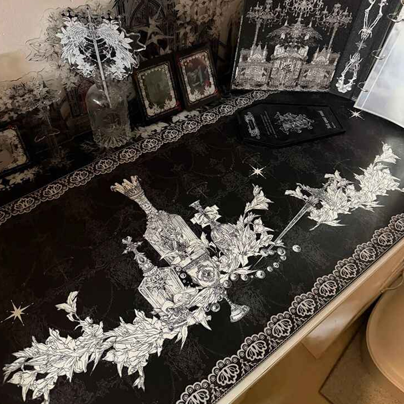 Divine Realm Gothic Building M - Gaming Keyboard And Mouse Pad ulasan dan harga