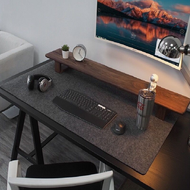 80cm X 40cm Dark Gray Large Ga - Gaming Keyboard And Mouse Pad ulasan dan harga