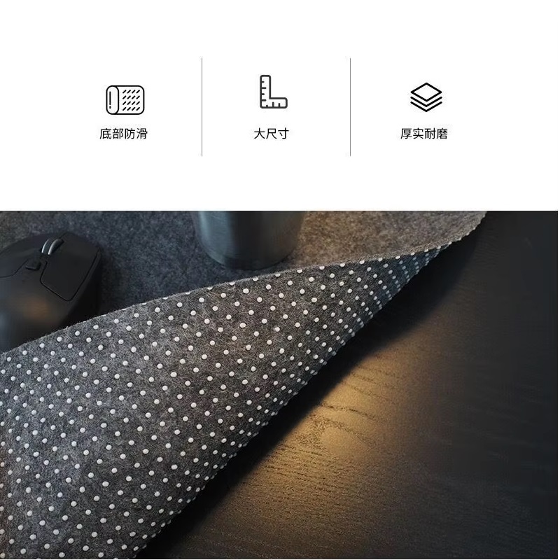 80cm X 40cm Dark Gray Large Ga - Gaming Keyboard And Mouse Pad ulasan dan harga