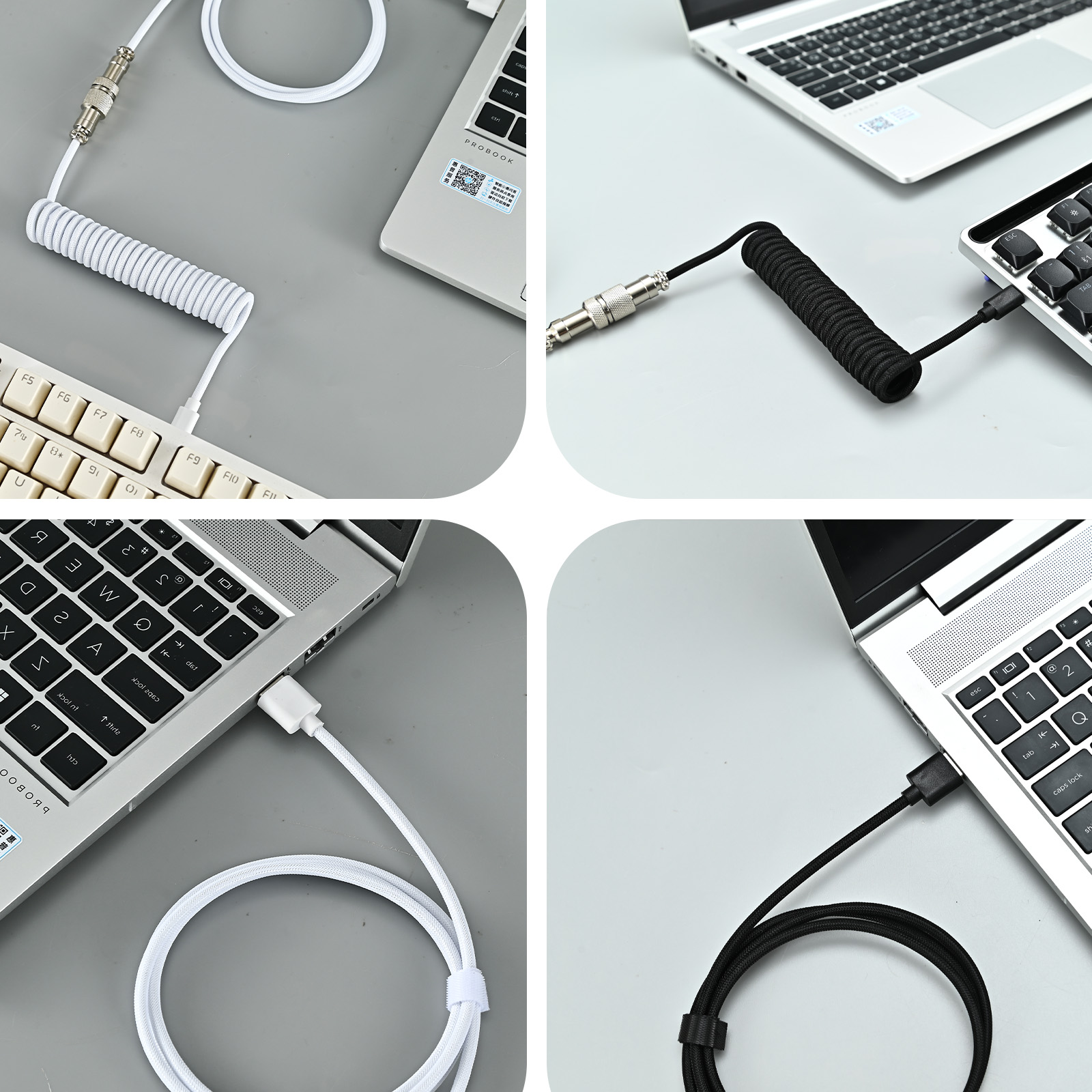 USB Type C Mechanical Keyboard - Coiled Usb Cable ulasan dan harga