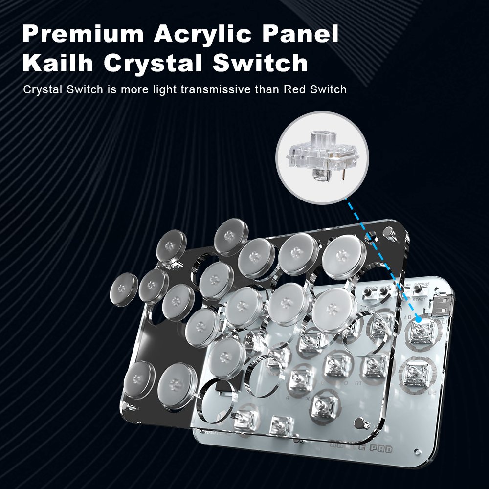 Haute42 Arcade Joystick Hitbox - Gaming Keyboard Bluetooth ulasan dan harga