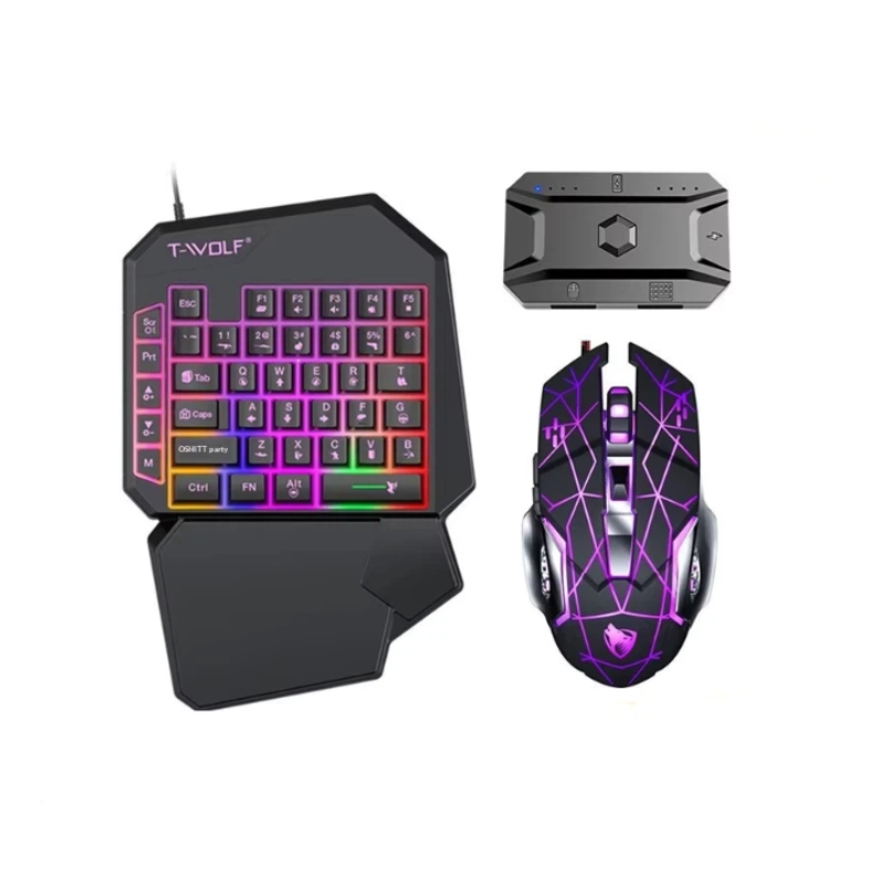 T-Wolf Tf950 5 In 1 One Handed - Gaming Keyboard And Mouse For Xbox ulasan dan harga