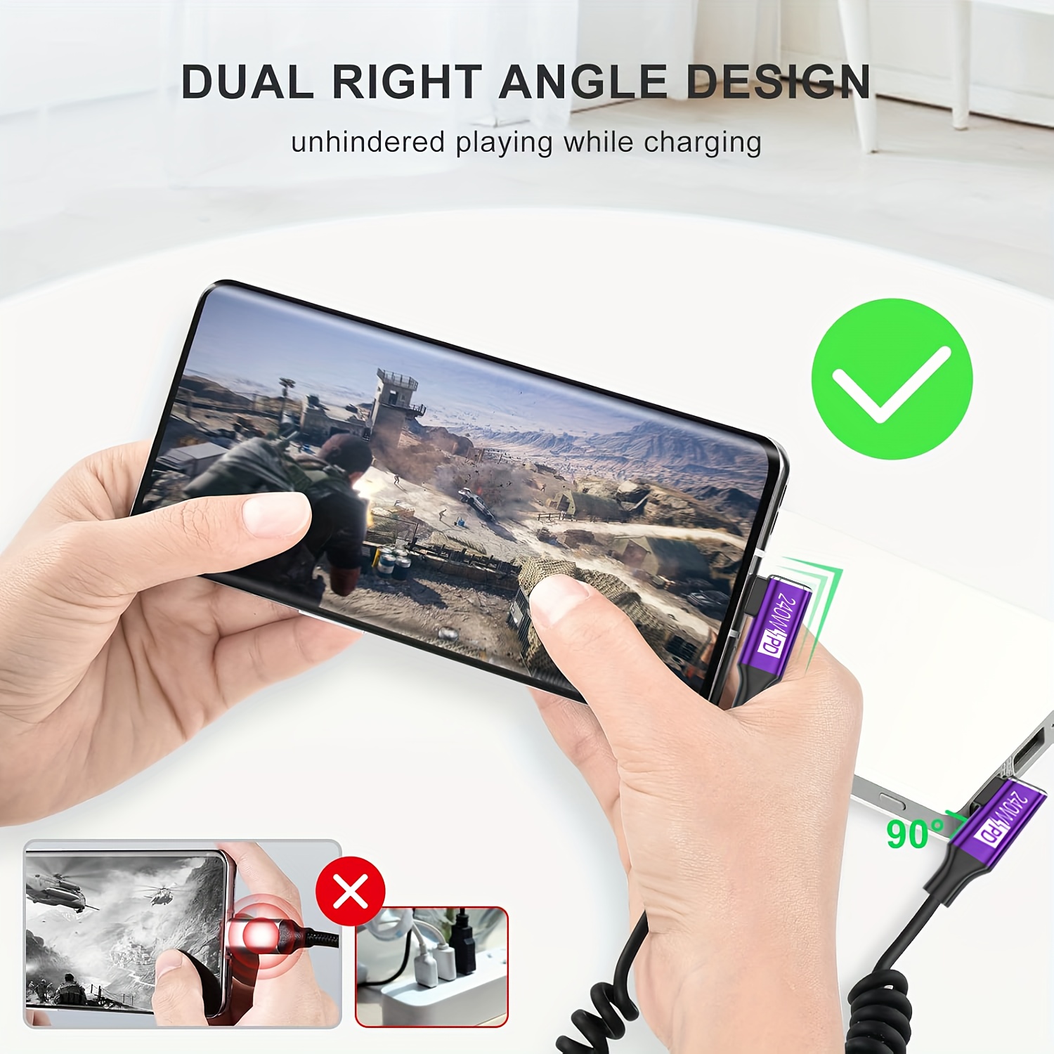 USB-C to USB-C Coiled Cable wi - Coiled Usb Cable ulasan dan harga