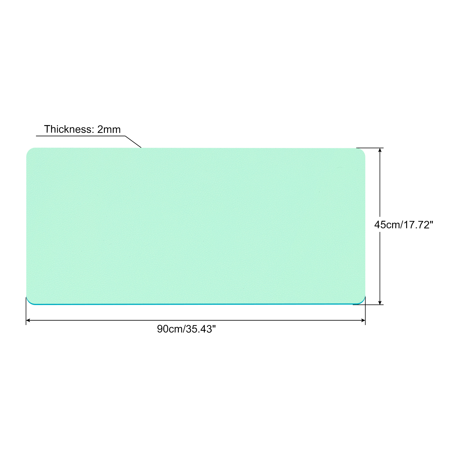Office Desk Mat Protector PU L - Gaming Keyboard And Mouse Pad ulasan dan harga