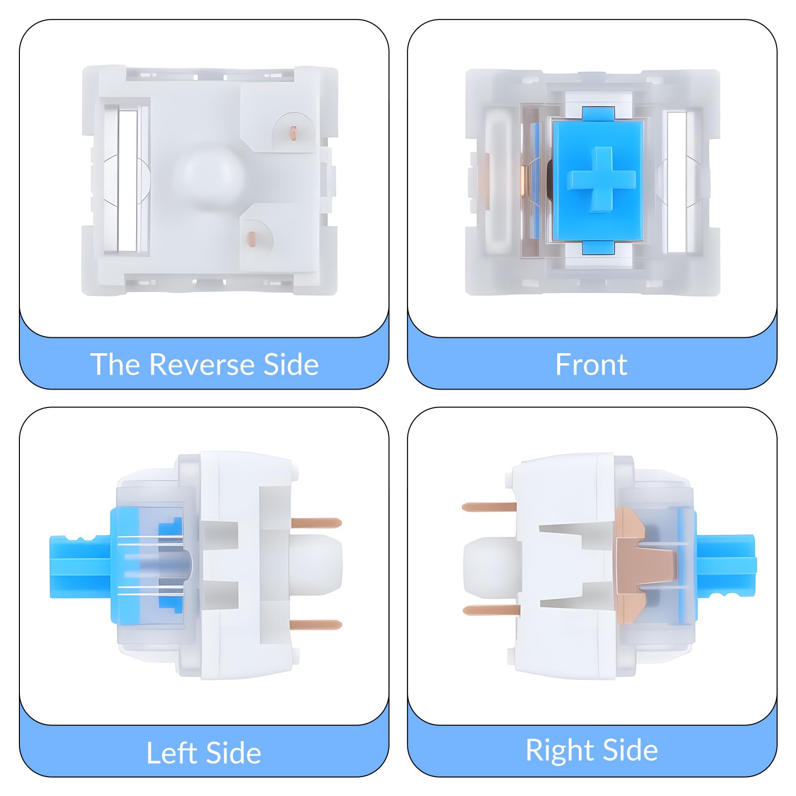 30 PCS Mechanical Keyboard Swi - Gaming Keyboard Blue Switches ulasan dan harga