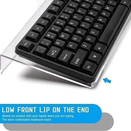 Clear Acrylic Ergonomic Keyboa - Gaming Keyboard Ergonomic ulasan dan harga