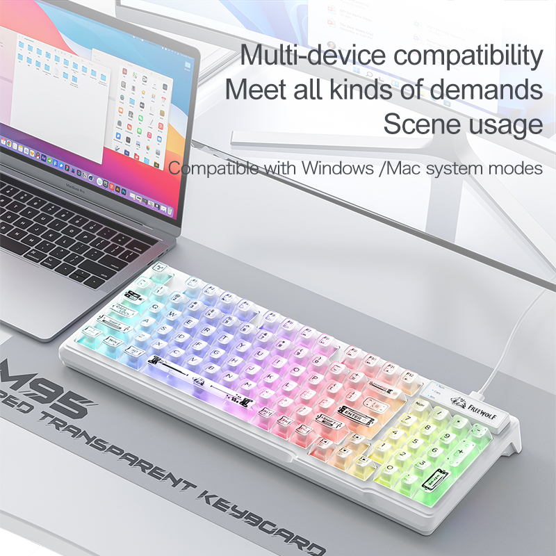 Wired RGB Transparent Keyboard - Keyboard Gaming Transparent ulasan dan harga