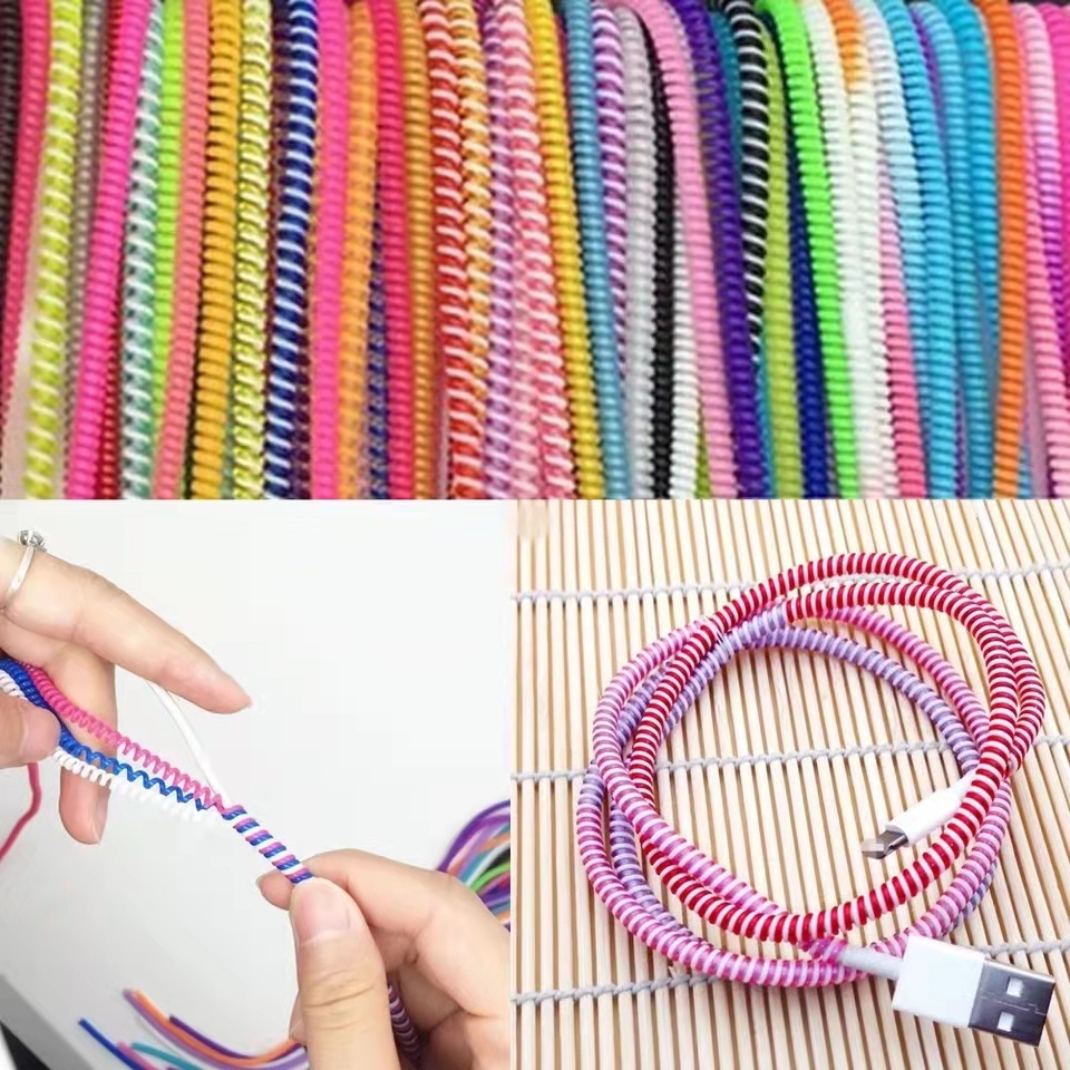 New 1.4M Laser Color TPU Soft  - Coiled Usb Cable ulasan dan harga